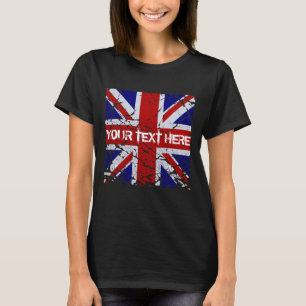 T-shirt Drapeau d'Union Jack d'épluchage Du R-U