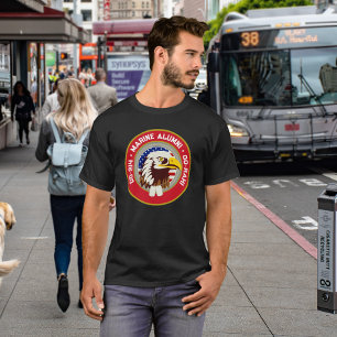 T-shirt Drapeau Eagle Emblem USA   DD 214 Anciens marins