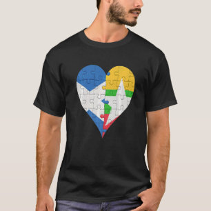 T-shirt Drapeau écossais birman Coeur