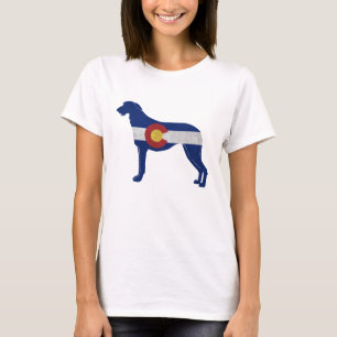 T-shirt Drapeau écossais de détergent Chien Colorado Silho