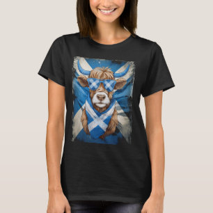 T-shirt Drapeau écossais de la vache écossaise