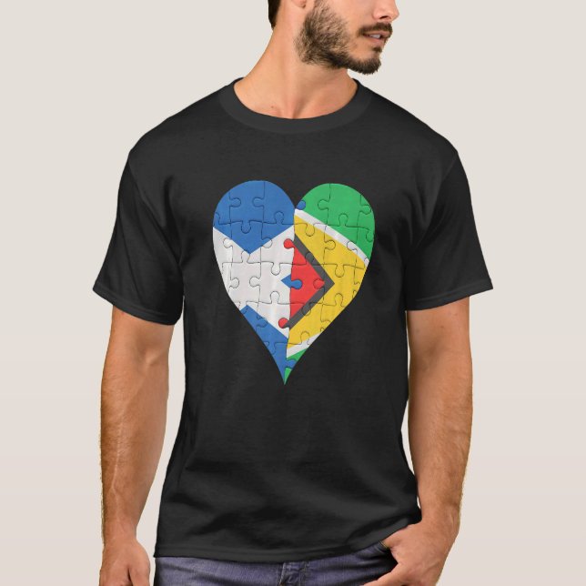 T-shirt Drapeau écossais du Guyana (Devant)