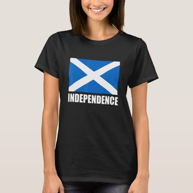 T-shirt Drapeau écossais Indépendance Saint Andrew's Cross (Devant)