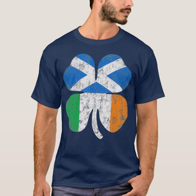 T-shirt Drapeau écossais irlandais Irlande Écosse St patri (Devant)