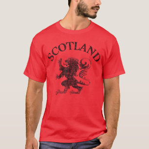T-shirt Drapeau écossais vintage Lion Rampant Écosse rugby