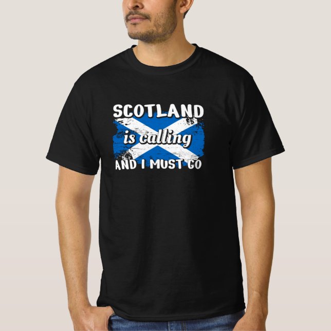 T-shirt Drapeau Écosse Schlotland (Devant)