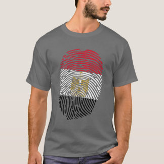 T-shirt Drapeau égyptien avec une empreinte stylisée T-Shi