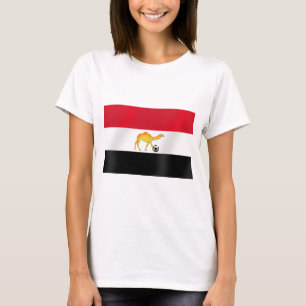 T-shirt Drapeau égyptien de ballon de football de chameau