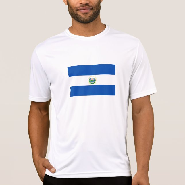 T-shirt Drapeau El Salvador (Devant)