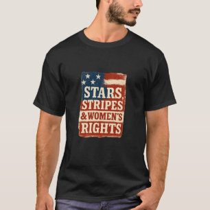 T-shirt Drapeau en détresse Étoiles, Rayures et Droits des