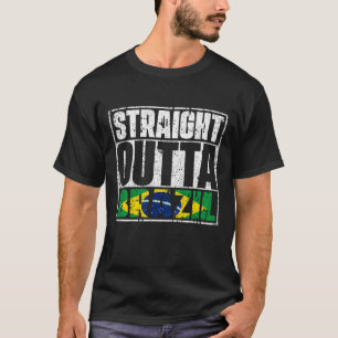 T-shirt Drapeau En Face Du Brésil