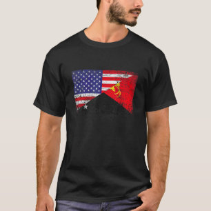 T-shirt Drapeau en Papouasie-Nouvelle-Guinée et drapeau am