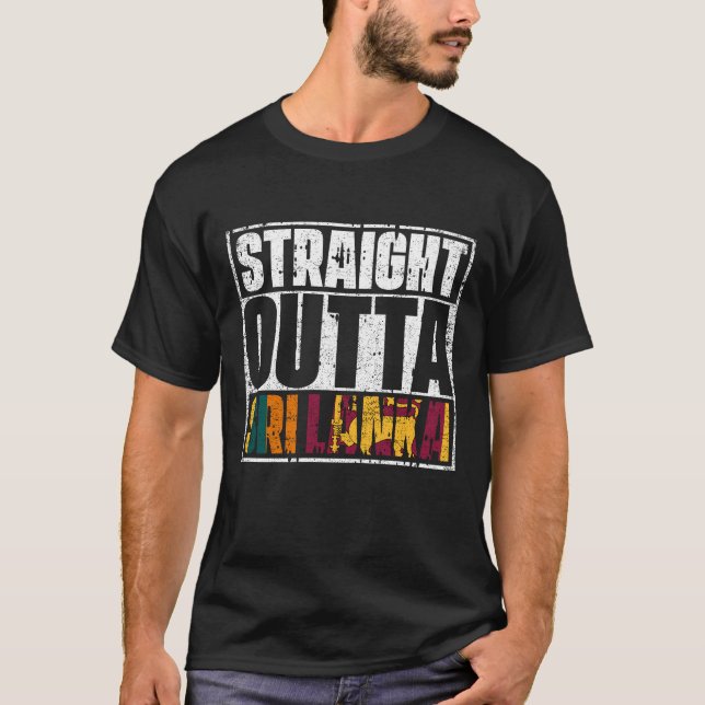 T-shirt Drapeau en périphérie de Sri Lanka (Devant)