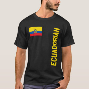 T-shirt Drapeau Equatorien Et Racines Equatoriennes