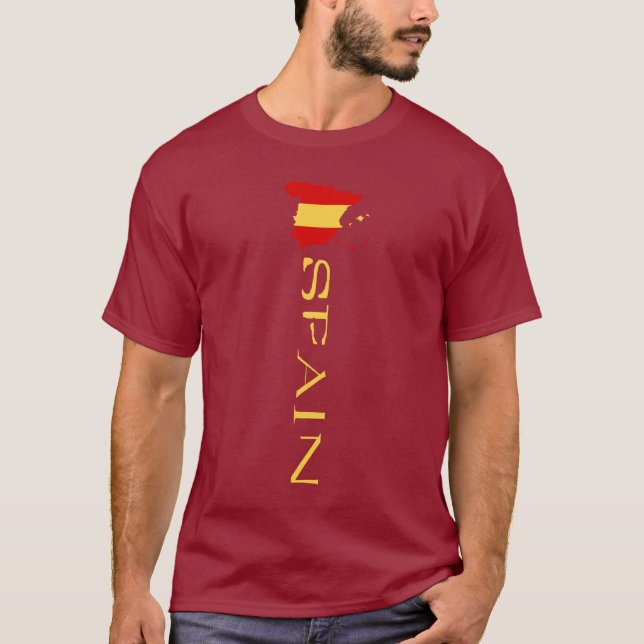 T-shirt Drapeau Espagne Drapeau Espagnol CARTE (Devant)