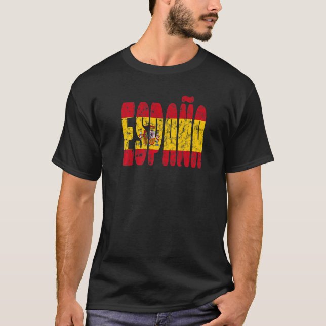 T-shirt Drapeau Espagne Espagne Voyage Vacances Fierté Esp (Devant)