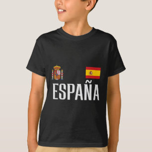 T-shirt Drapeau Espagne Espana Footll Fan de foot Hommes F