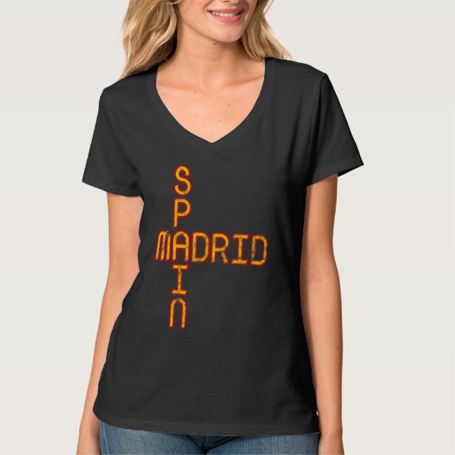 T-shirt Drapeau Espagne  Fierté Espagne  Voyage Vacances E (Devant)