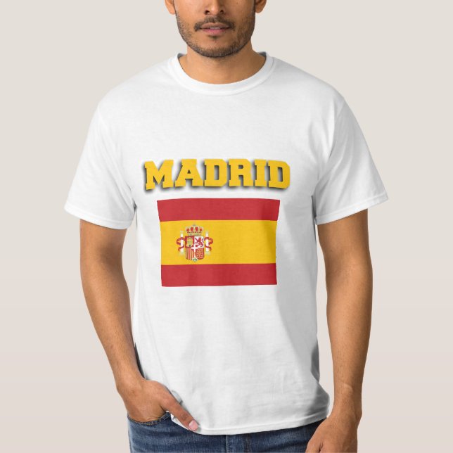 T-shirt Drapeau Espagne Madrid (Devant)