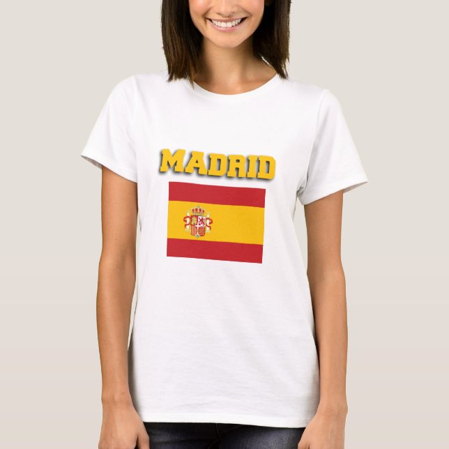 T-shirt Drapeau Espagne Madrid (Devant)