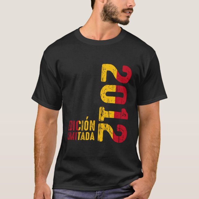 T-shirt Drapeau espagnol 2012 Année 2012 2012 Depuis 2012 (Devant)