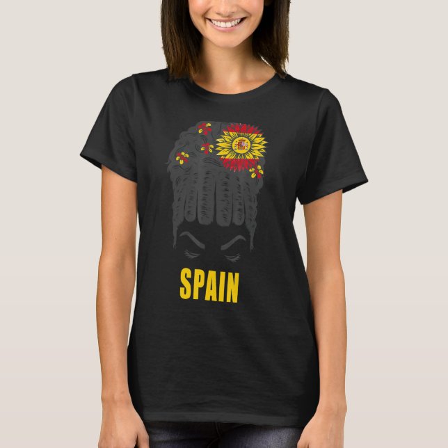 T-shirt Drapeau Espagnol Idée Pour Femmes & Enfants Espagn (Devant)