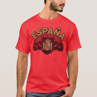 T-shirt Drapeau espagnol rétro Espagne Vintage España Idée