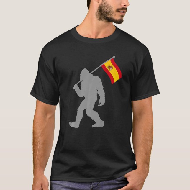 T-shirt Drapeau España Ou Espagnol Sur Le Drapeau Espagnol (Devant)
