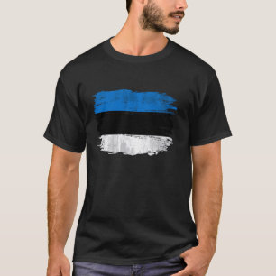 T-shirt Drapeau Estonie vintage Pour Cadeau Estonien