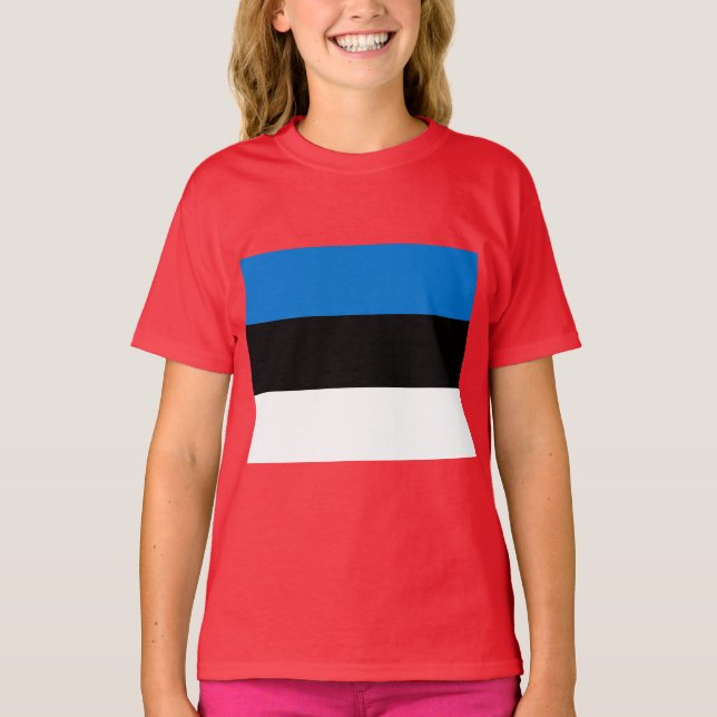 T-shirt Drapeau estonien (Devant)