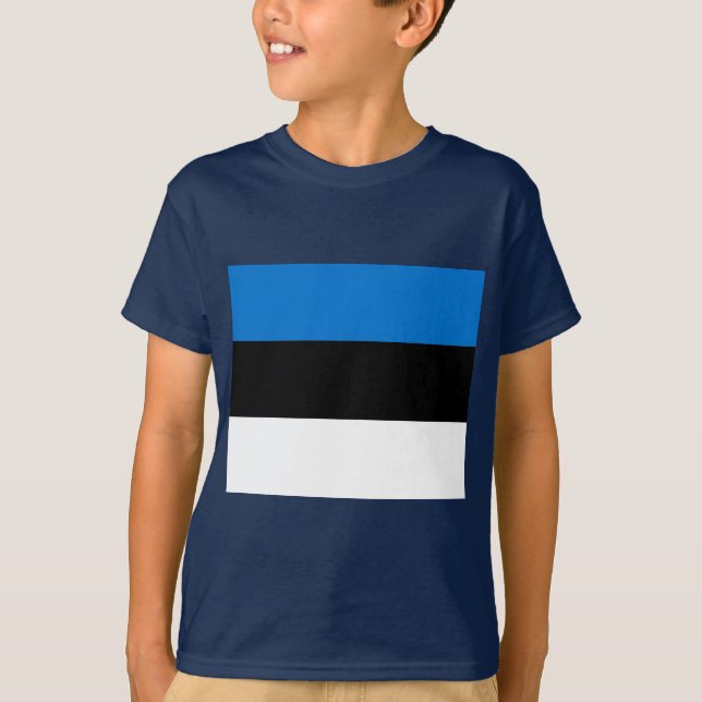 T-shirt Drapeau estonien (Devant)
