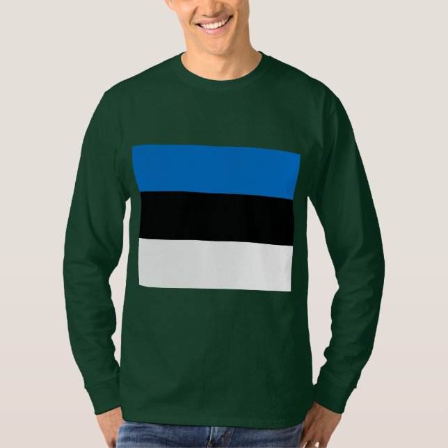 T-shirt Drapeau estonien (Devant)
