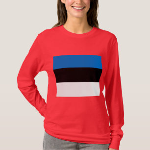 T-shirt Drapeau estonien