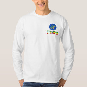 T-shirt Drapeau et Armoiries de l'Éthiopie Patriotique