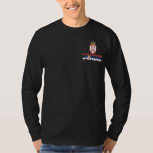 T-shirt Drapeau et armoiries de Serbie Patriotique