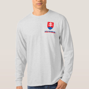 T-shirt Drapeau et armoiries de Slovaquie Patriotique