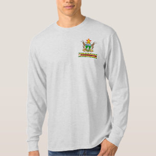 T-shirt Drapeau et Armoiries du Zimbabwe Patriotique