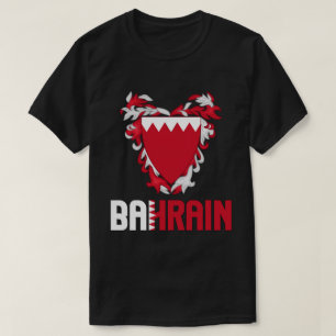 T-shirt Drapeau et blason de Bahreïn Patriotique
