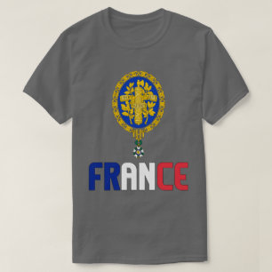 T-shirt Drapeau et blason de France Patriotique