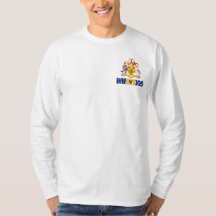 T-shirt Drapeau et blason de la Barbade Patriotique