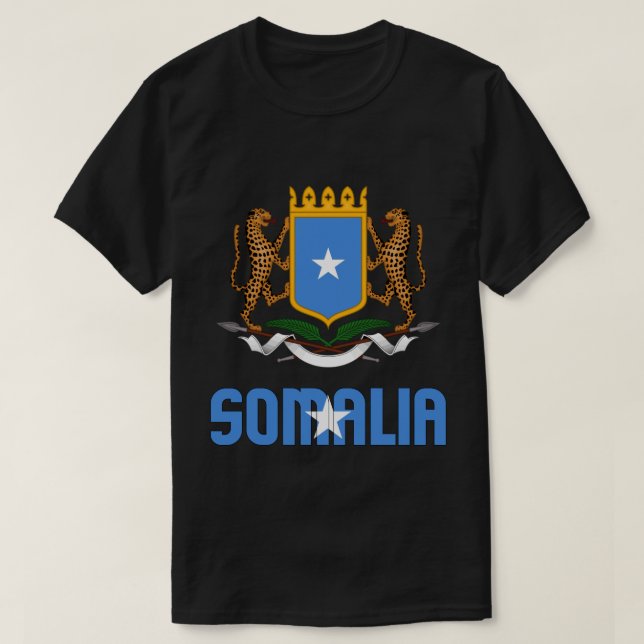 T-shirt Drapeau et blason de Somalie Patriotique (Design devant)