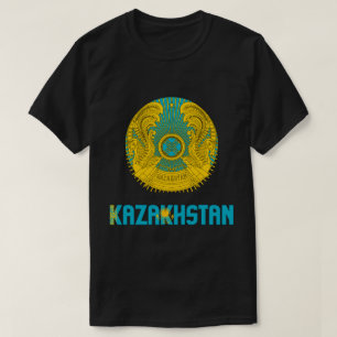 T-shirt Drapeau et blason du Kazakhstan Patriotique