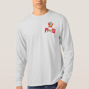 T-shirt Drapeau et blason du Pérou Patriotique