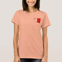 T-Shirt Drapeau et Carte de Malte