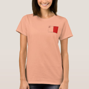 T-Shirt Drapeau et Carte de Malte