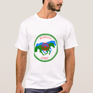 T-shirt Drapeau et chevaux tziganes de Romany