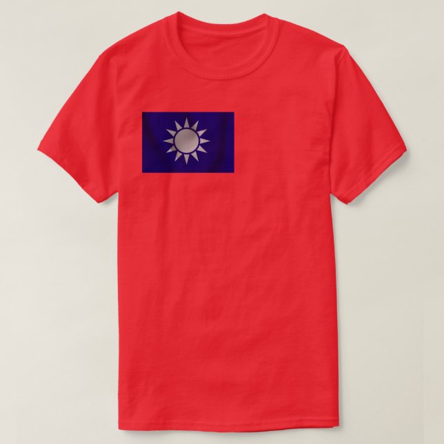 T-shirt Drapeau et emblème de Taïwan (Design devant)