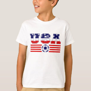 T-SHIRT DRAPEAU ET FOOTBALL DES ÉTATS-UNIS