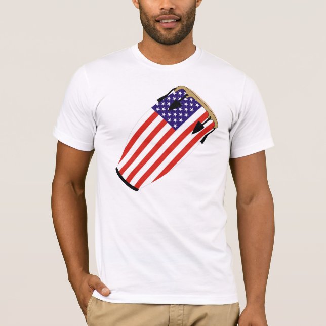 T-shirt Drapeau Etats-Unis de Conga (Devant)