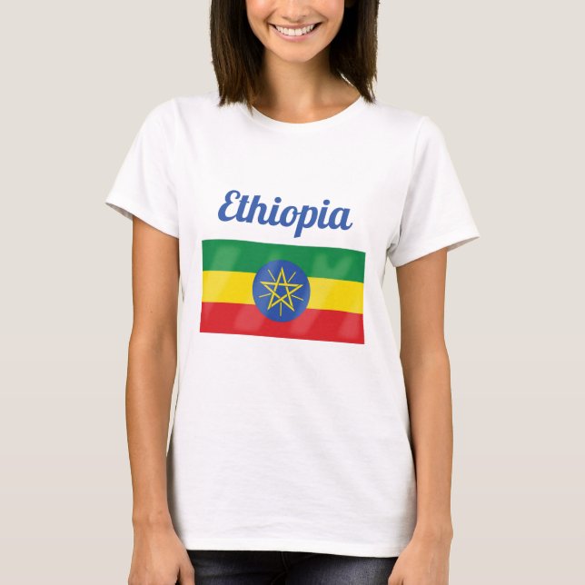 T-shirt Drapeau Éthiopie (Devant)